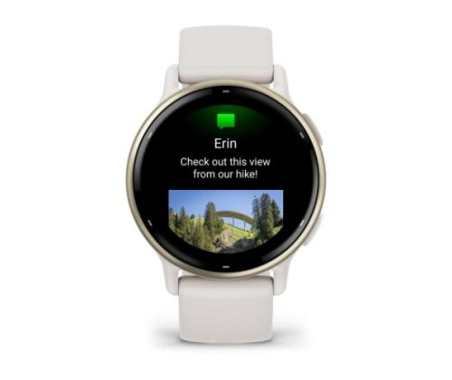 Garmin Vivoactive 5 Smart Watch 30.4 mm Cream Gold Aluminum, Ivory Case and Silicone Band