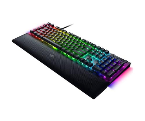 Razer BlackWidow V4 Wired Gaming keyboard, RGB LED, USB QWERTY, US, Yellow Switch, Black
