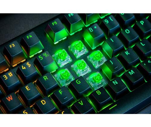 Razer BlackWidow V4 Pro Gaming keyboard Wired, USB QWERTY, US, Green Switch, Black