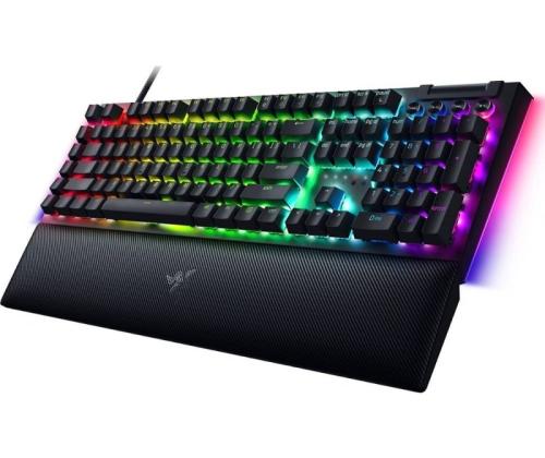Razer BlackWidow V4 Wired Gaming Keyboard USB, Green Switch Tactile and Clicky, US, Black