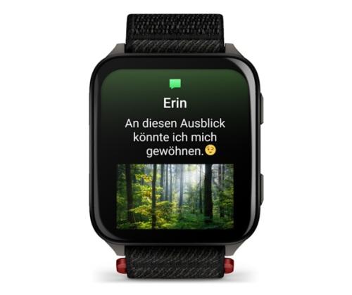 Garmin Venu X1 Smart Watch Black, Slate Titanium Caseback / Black ComfortFit Nylon Band