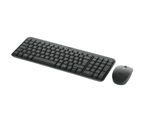 Logitech MK250 Compact Combo Wireless Keyboard + Mouse, Bluetooth, US Int, Graphite