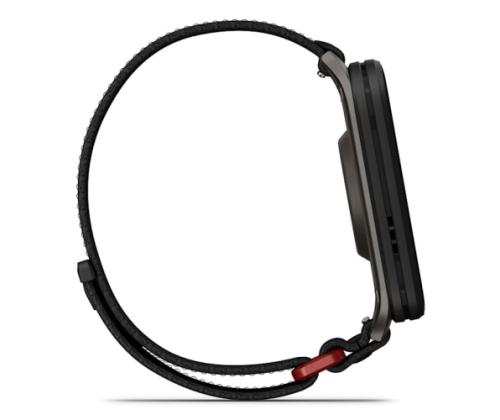 Garmin Venu X1 Smart Watch Black, Slate Titanium Caseback / Black ComfortFit Nylon Band