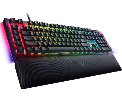 Razer BlackWidow V4 Wired Gaming Keyboard USB, Green Switch Tactile and Clicky, US, Black