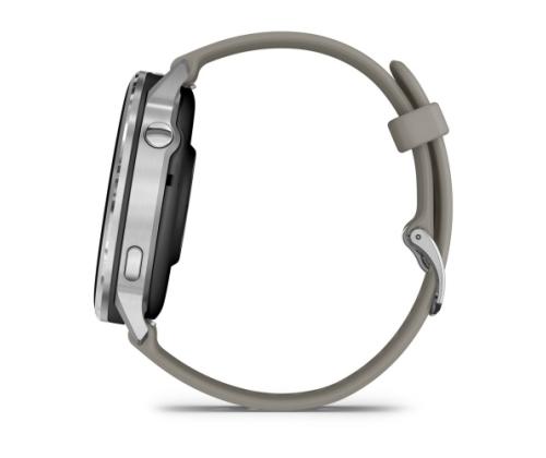 Garmin Venu 4 Smart Watch 45 mm Silver / Silver Gray Silicone Band