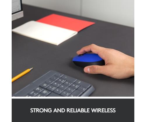 Logitech M171 Wireless Mouse RF Wireless, 1000 DPI, Blue/Black
