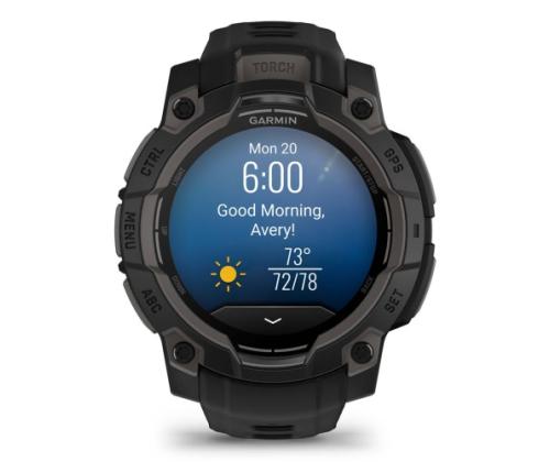 Garmin Instinct 3 Smart Watch 45 mm AMOLED Black with Black Band