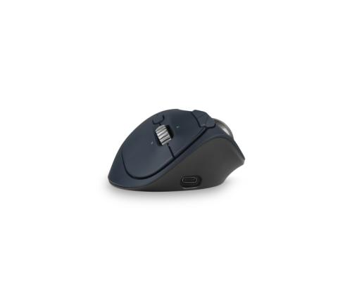 Kensington ProFit Ergo TB550 Trackball Wireless Mouse, RF Wireless + Bluetooth, 1600 DPI, Black/Grey
