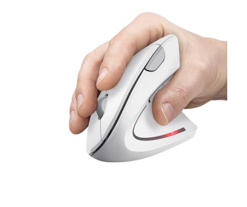 MOUSE USB OPTICAL WRL VERTO/ERGONOMIC WHITE 25132 TRUST