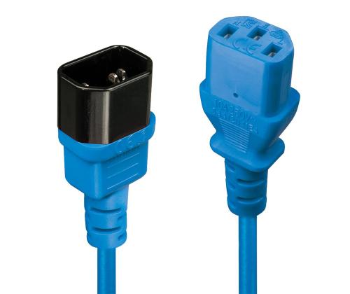 CABLE POWER IEC EXTENSION 1M/BLUE 30471 LINDY