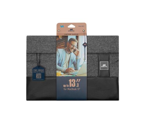 NB SLEEVE ULTRABOOK 13.3"/8803 BLACK MELANGE RIVACASE