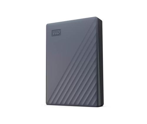 External HDD WESTERN DIGITAL My Passport WDBRMD0040BGY-WESN 4TB USB-C Colour Grey WDBRMD0040BGY-WESN