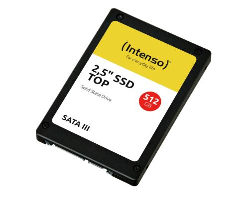 SSD INTENSO 512 GB Serial ATA III Write speed 500 MB/s Read speed 550 MB/s 2.5" MTBF 2000000 h…