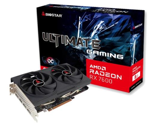 Graphics Card BIOSTAR AMD Radeon RX 7600 2318 MHz 8 GB GDDR6 128 bit PCI Express 4.0 Active…