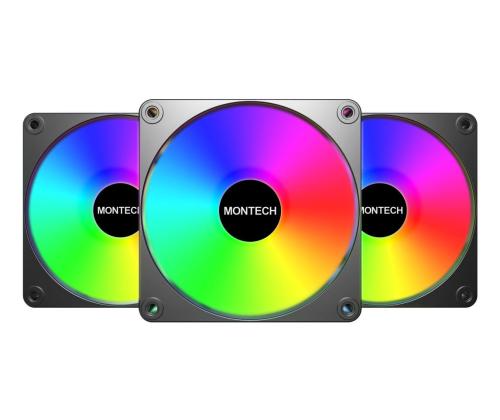 CASE FAN 120MM GF120R V2/ARGB PWM 3I1 (B) MONTECH