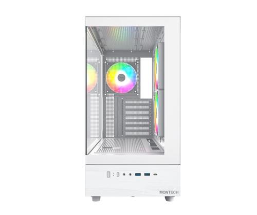 Case MONTECH XR MidiTower Not included ATX MicroATX MiniITX Colour White XR(W)