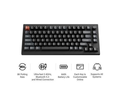 KEYBOARD WRL V1 ULTRA/BLACK V1U-D3 KEYCHRON