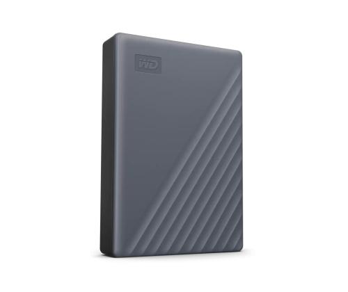 External HDD WESTERN DIGITAL My Passport WDBRMD0040BGY-WESN 4TB USB-C Colour Grey WDBRMD0040BGY-WESN