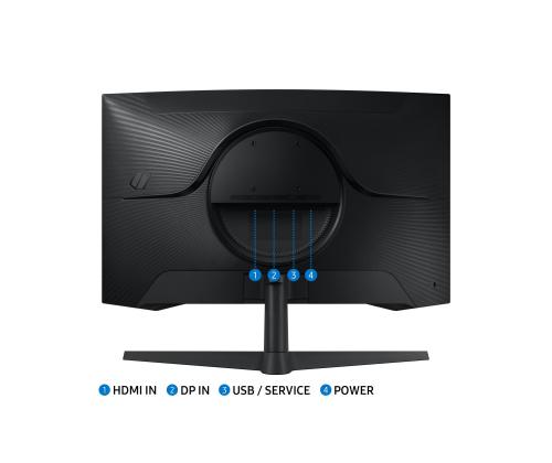 LCD Monitor SAMSUNG 27 " 2560 x 1440 pixels Wide Quad HD Native aspect ratio 16:9 LED Curved…