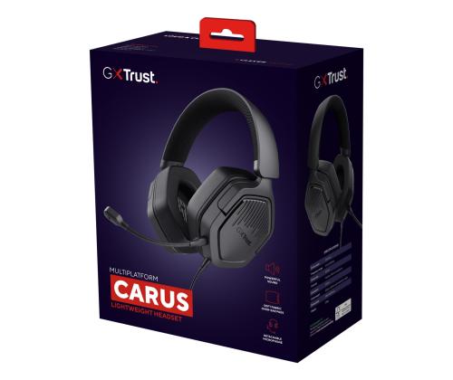 HEADSET GXT492 CARUS/BLK 25447 TRUST