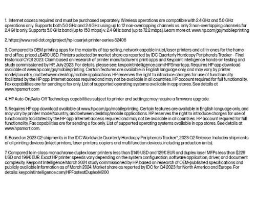 Laser Printer HP Duplex printing Yes 1xNumber of cartridges Paper size A4 8J9K9F#B19