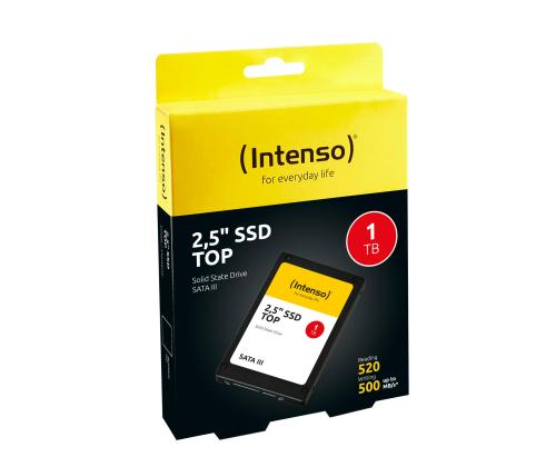 SSD INTENSO 1000 GB Serial ATA III Write speed 500 MB/s Read speed 550 MB/s 2.5" MTBF 2000000 h…