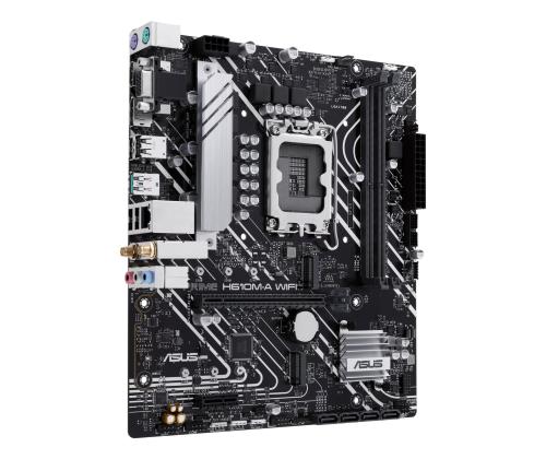 Mainboard ASUS Intel H610 LGA 1700 micro ATX RAM DDR5-SDRAM 2xSlots Wi-Fi Yes Bluetooth Yes…