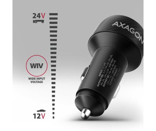 MOBILE CHARGER CAR USB 2PORT/48W PWC-PQ48 AXAGON