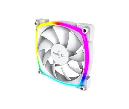 CASE FAN 120MM/AX120 PWM WHITE 3 IN 1 MONTECH