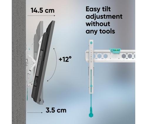 TV SET ACC WALL MOUNT /32-70"/WHITE TM5-W ONKRON