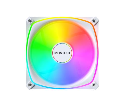 CASE FAN 120MM/RX120 PRO WHITE 3 IN 1 MONTECH