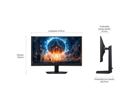 LCD Monitor SAMSUNG 27 " 2560 x 1440 pixels Quad HD Native aspect ratio 16:9 LCD Flat LS27FG602EUXEN