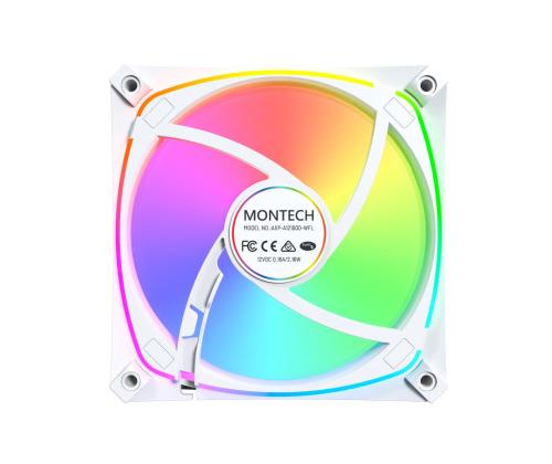 CASE FAN 120MM/AX120 PRO WHITE 3 IN 1 MONTECH
