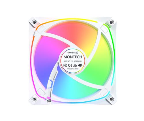 CASE FAN 120MM/RX120 PRO WHITE 3 IN 1 MONTECH