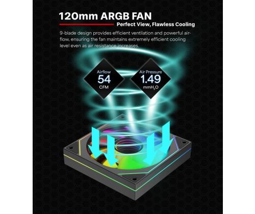 CASE FAN 120MM XPF120U.ARGB/12V XF076 XILENCE