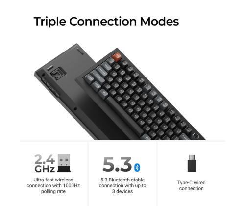 KEYBOARD WRL V6 ULTRA/BLACK V6U-D4 KEYCHRON