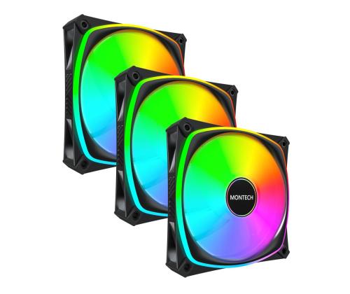 CASE FAN 120MM/AX120 PRO BLACK 3 IN 1 MONTECH
