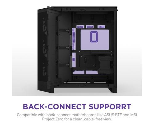 Case NZXT ATX/micro ATX/Mini-ITX/EATX Black Midi Tower PC CM-H92FB-01