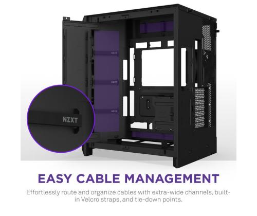 Case NZXT ATX/micro ATX/Mini-ITX/EATX Black Midi Tower PC CM-H92FB-01