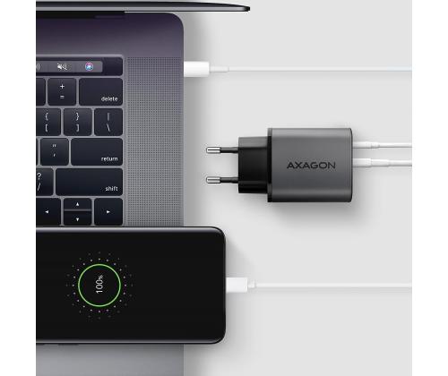 MOBILE CHARGER WALL USB 67W/GAN 2PORT ACU-PQ67D AXAGON