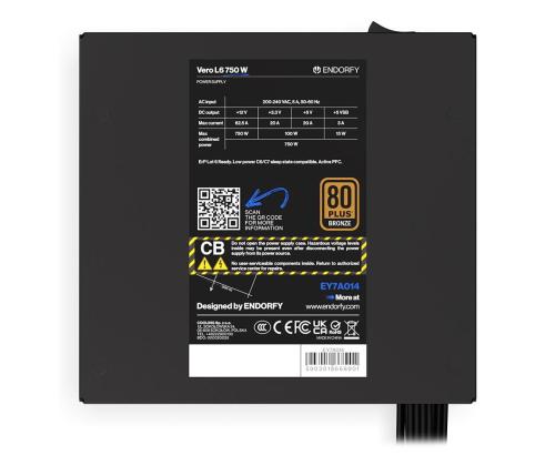 Power Supply ENDORFY ATX PC 200 - 240 V 750 W EY7A014