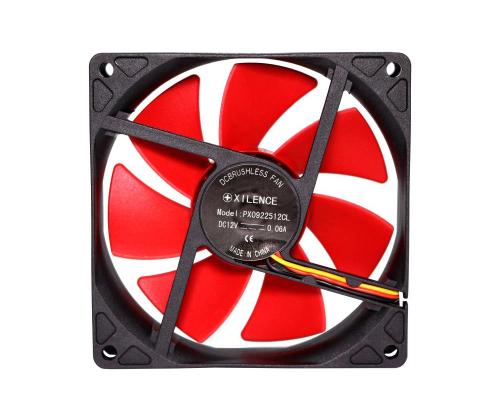 CASE FAN 92MM REDWING 3PIN+4P/12V XF038 XILENCE