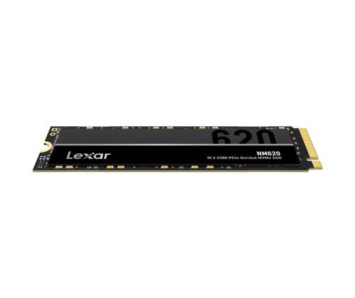 SSD LEXAR NM620 512GB M.2 PCIE NVMe Write speed 2400 MBytes/sec Read speed 3300 MBytes/sec MTBF...