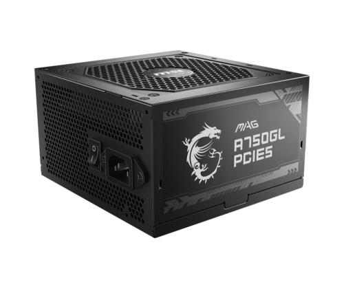 Power Supply MSI 750 Watts Efficiency 80 PLUS GOLD PFC Active MAGA750GLPCIE5