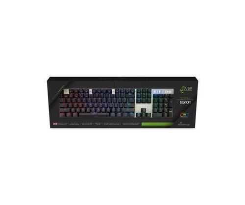 KEYBOARD GS101 BLACK/SILVER/MRGS101-UK MEDIARANGE