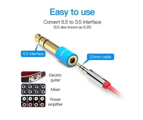 ADAPTER AUDIO 6.35MM TO 3.5MM/VAB-S01-L VENTION