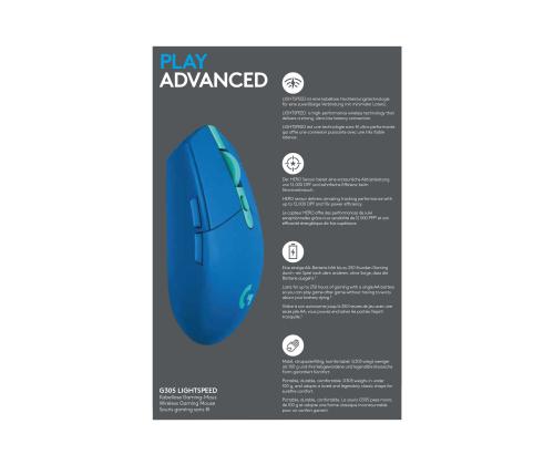 LOGI G305 LightSpeed Wirel Mouse blue