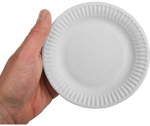 Papptaldrik 15cm valge 100tk pakis