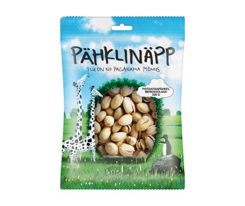 Pistaatsiapähklid meresoolaga PÄHKLINÄPP 200g