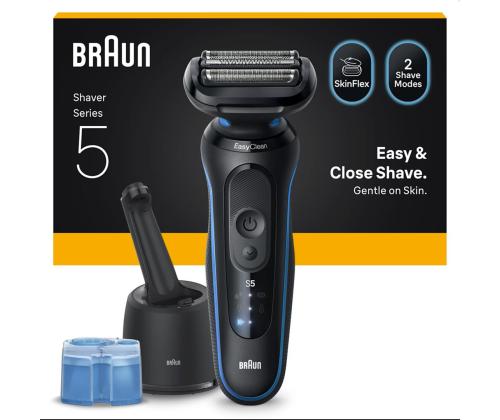 Braun Series 5, Wet & Dry, must/sinine - Pardel